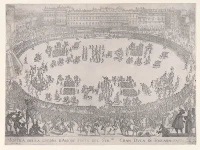 Le Défilé Entrée des Chars de l'Afrique et de l'Aise (The Entrance Parade of the Chariots of Africa and Asia), from "La Guerre d'Amour" (Guerra d'Amore) (War of Love)