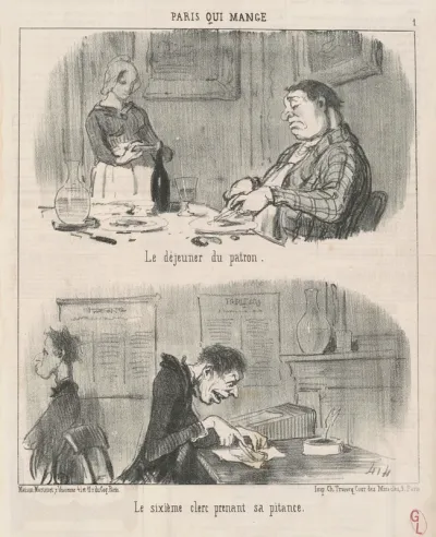 Le déjeuner du patron le sixiéme clerc ...