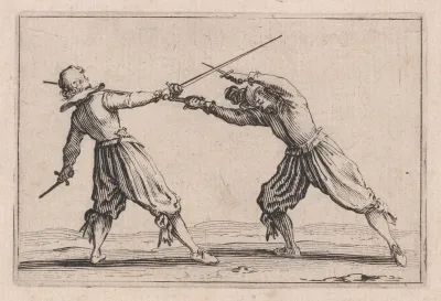 Le Duel a l'Épée et au Poignard (The Duel with the Sword and Dagger), from "Les Caprices" Series B, The Nancy Set