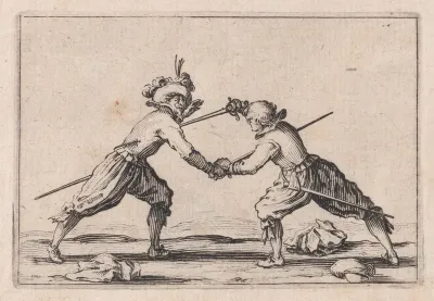 Le Duel a l'Épée (The Duel with Swords), from "Les Caprices" Series B, The Nancy Set