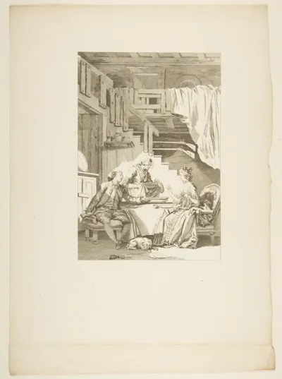 Le Faucon, from "Contes et nouvelles en vers par Jean de La Fontaine.  A Paris, de l'imprimerie de  P. Didot, l'an III de la République, 1795"