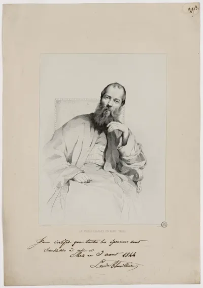 Le Frère Charles du Mont-Carmel. Louise Thuillier del. et lith.
