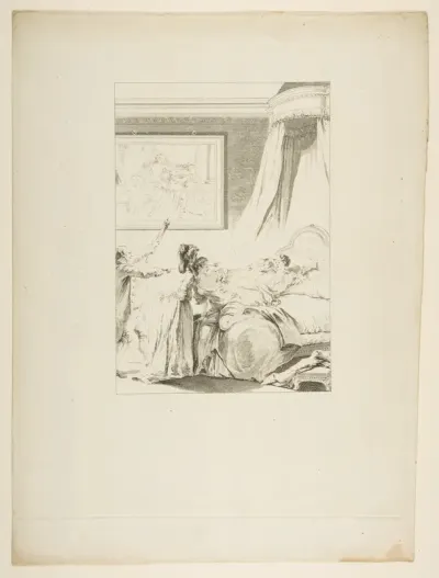 Le Gascon puni, from "Contes et nouvelles en vers par Jean de La Fontaine.  A Paris, de l'imprimerie de  P. Didot, l'an III de la République, 1795"