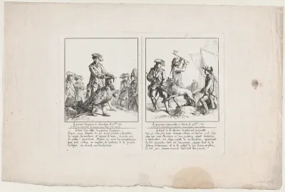 Le Général Burgoyne à Saratoga, le 17 Octobre, 1777; and Le Général Cornwallis à Yorck, le 19 Octobre, 1781