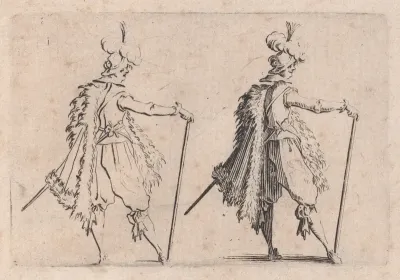 Le Gentilhomme a la Grande Canne (The Gentleman with a Large Cane), from "Les Caprices" Series B, The Nancy Set