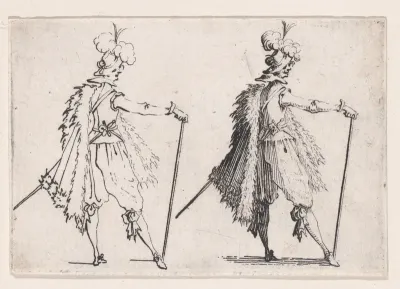 Le Gentilhomme a la Grande Canne (The Gentleman with the Large Cane), from "Les Caprices" Series A, The Florence Set