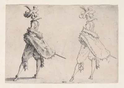Le Gentilhomme au Manteau Posé sur la Hanche (Gentleman with his Mantle on his Hip), from "Les Caprices" Series A, The Florence Set