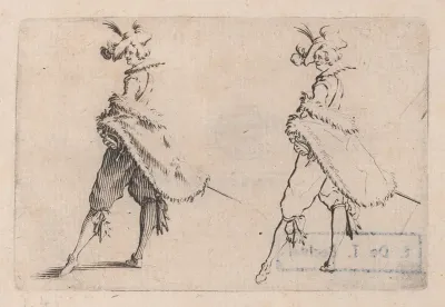 Le Gentilhomme au Manteau Posé sur la Hanche (The Gentleman with his Mantle on his Hip), from "Les Caprices" Series B, The Nancy Set