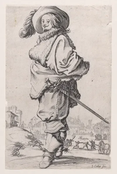 Le Gentilhomme au Plastron de Fourrure (The Gentleman with a Fur Shirt Front), from "La Noblesse" (The Nobility)