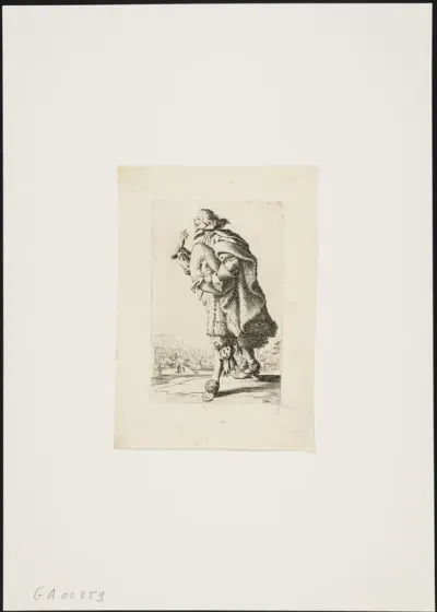 Le gentilhomme qui salue tenant son feutre sous le bras