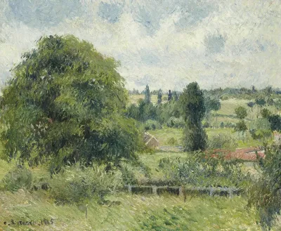 Le Grand Noyer dans le pré, Éragny