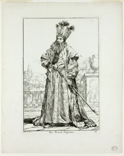 Le Grand Seigneur, plate seventeen from Caravanne du Sultan à la Mecque