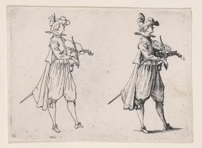 Le Joueur de Violin (The Violin Player), from Les Caprices Series A, The Florence Set