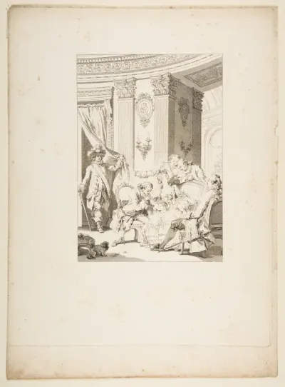 Le Mari Confesseur, from "Contes et nouvelles en vers par Jean de La Fontaine.  A Paris, de l'imprimerie de  P. Didot, l'an III de la République, 1795"