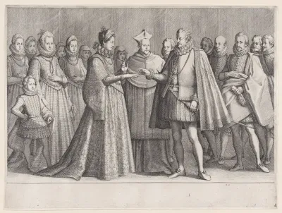 Le Mariage de Ferdinand 1er (The Marriage of Ferdinand I de'Medici), from "La Vie de Ferdinand Ier de Médicis série appelée aussi Les Batailles des Médicis" (The Life of Ferdinand I de'Medici also called The Medici Battles)