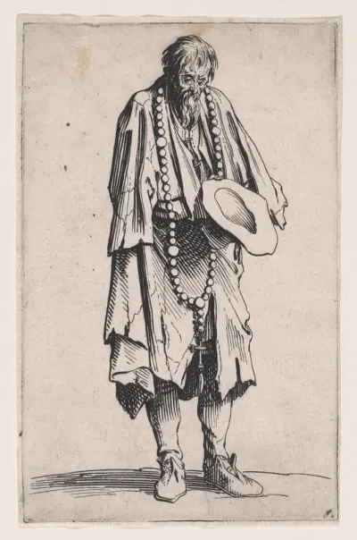 Le Mendaint au Rosaire (The Beggar with a Rosary), from "Les Gueux suite appelée aussi Les Mendiants, Les Baroni, ou Les Barons" (The Beggars, also called the Barons)