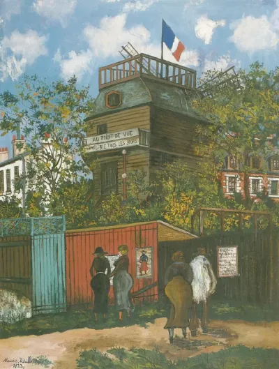 Le moulin de la galette à montmartre