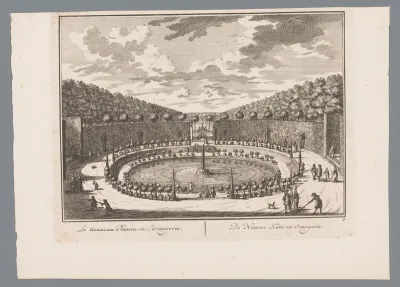 Le nouveau bassen et l'orangerie / De nieuwe kom en orangerie