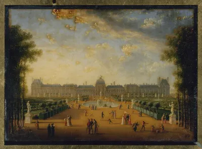 Le Palais des Tuileries, vu des jardins
