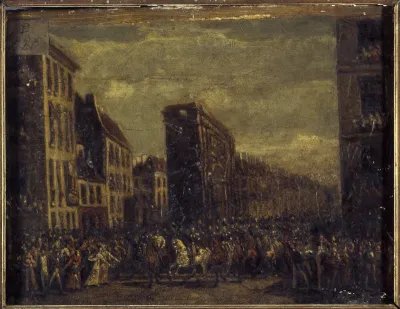 Le Passage des souverains alliés sur le boulevard Saint-Denis, le 10 avril 1814 (P520BIS)