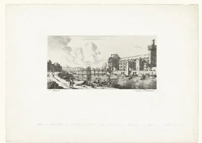 Le Pavillon de Mademoiselle et une partie du Louvre