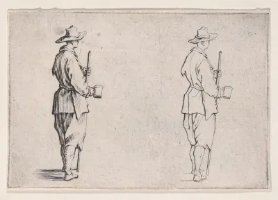 Le Paysan Tenant un Gobelet (The Peasant Holding a Cup), from Les Caprices Series A, The Florence Set