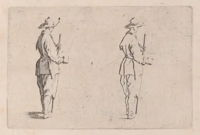 Le Paysan Tenant un Gobelet (The Peasant Holding a Cup), from "Les Caprices" Series B, The Nancy Set