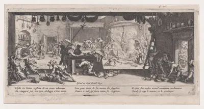 Le Pillage d'une Ferme (The Looting of a Farm), from Les Misères et les Mal-Heures de la Guerre (The Miseries and Misfortunes of War), plate 5