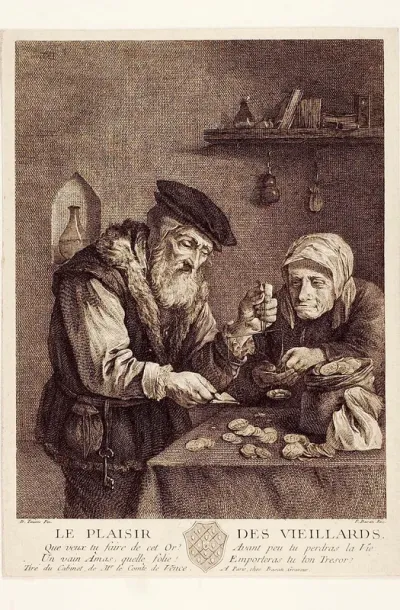 Le plaisir des viellards [Material gráfico] : que veux tu faire de cert or? ...