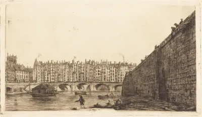 Le Pont-au-Change, Paris, vers 1784