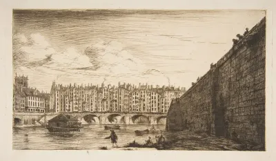 Le Pont-au-Change, vers 1784 (Pont-au-Change, Paris, circa 1784)