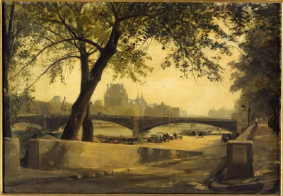 Le Pont de Solférino et le Pavillon de Flore, vus du quai d'Orsay, en 1888