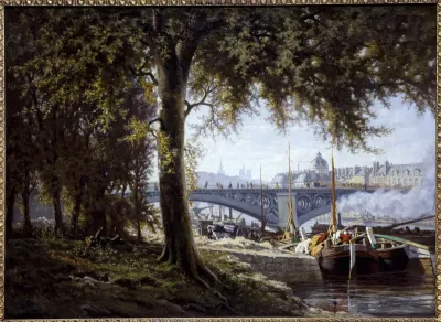 Le Pont des Saints-Pères vers 1860