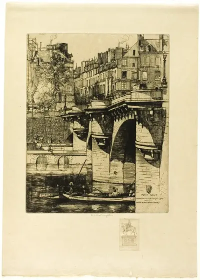 Le Pont Neuf, Paris (with remarque)