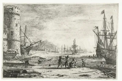 Le Port de mer à la grosse tour