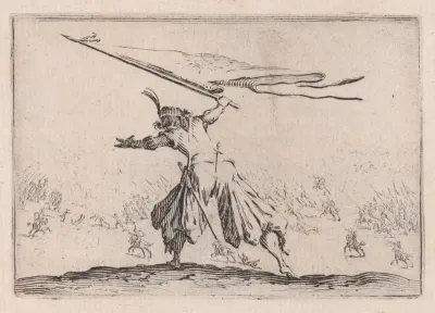 Le Porte-Étendard (The Standard Bearer), from "Les Caprices" Series B, The Nancy Set
