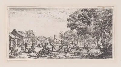 Le Revanche des Paysans (The Revenge of the Peasants), plate 5 from "Les Petites Misères de la Guerre" (The Little Miseries of War)