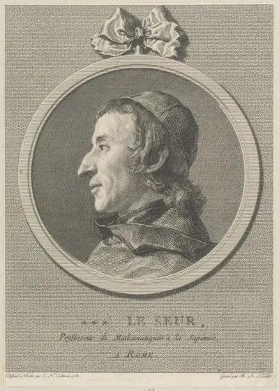 Le Seur, Professeur de Mathématiques á la Sapience, a Rome