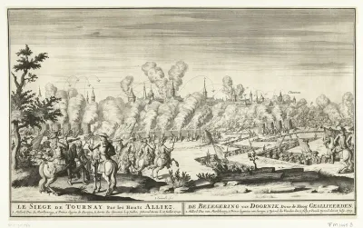 Le Siege de Tournay Par les Hauts Alliez / De Belegering van Doornik Door de Hoog. Geallieerden