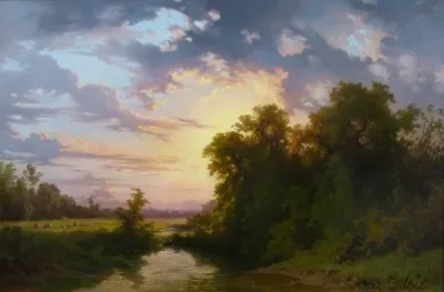 Le soir après l'orage, environs de Montpellier