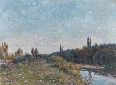 Le soir au bord de l'eau, septembre