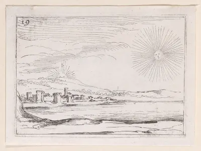 Le Soleil Levant (The Sun Rising), plate 19 from "Lux Claustri ou La Lumière du Cloitre" (The Light of the Cloisters)