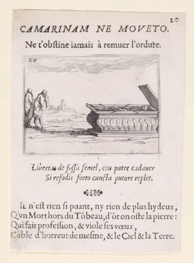 Le Tombeau (The Tomb), plate 20 from "Lux Claustri ou La Lumière du Cloitre" (The Light of the Cloisters)