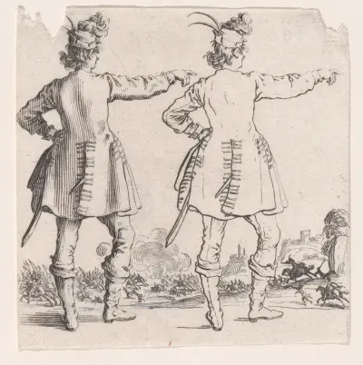 Le Turc Vu de Dos (The Turk Seen from Behind), from "Varie Figure" (Various Figures)