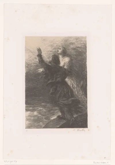Le Vaisseau-Fantôme. Acte III. Ravissement de Senta et du Hollandais
