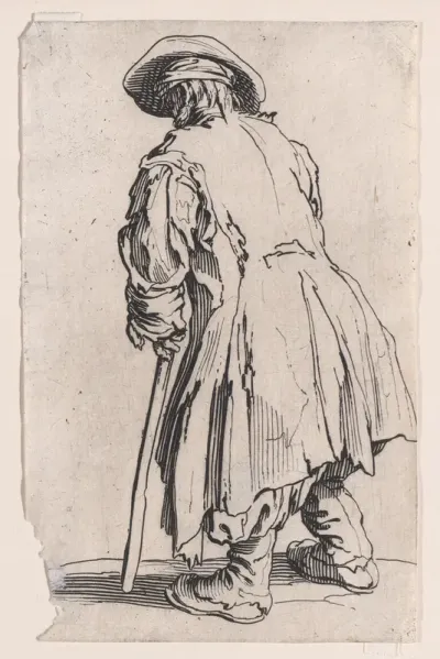 Le Vieux Mendiant a une Seule Béquille (The Old Beggar with One Crutch), from "Les Gueux suite appelée aussi Les Mendiants, Les Baroni, ou Les Barons" (The Beggars, also called the Barons)