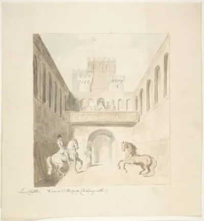 Lea Castle, View in Tilt-Court, Facing North