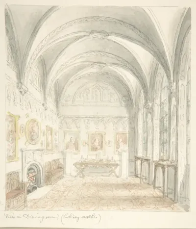 Lea Castle, Worcestershire, Dining Room Looking South
