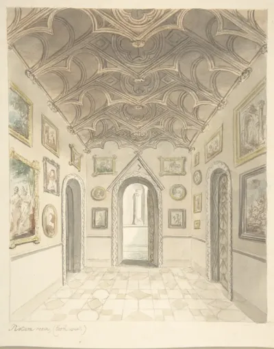 Lea Castle, Worcestershire, Picture Room, Looking West