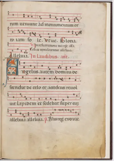 Leaf 3 from an antiphonal fragment